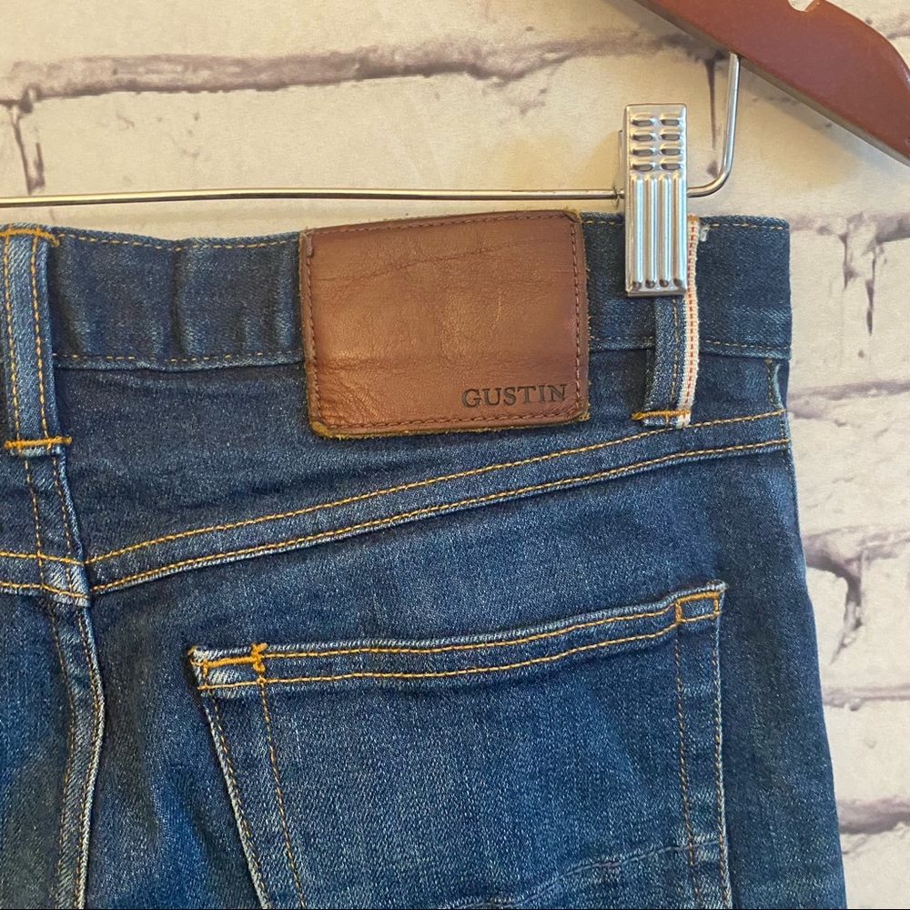 Gustin Slim Raw Selvedge Button Fly Jeans SZ 30 - Picture 4 of 5